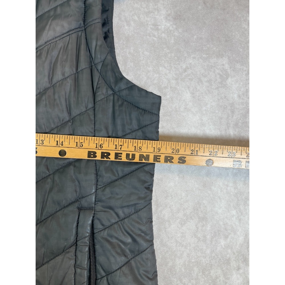 Columbia Down Vest Mens Medium Omni Heat Puffer Black Full Zip Up Hiking Outdoor - Picture 8 of 14